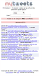 Mobile Screenshot of mytweets.nl