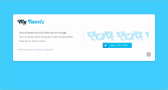 Desktop Screenshot of mytweets.com